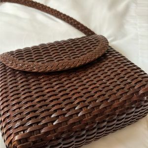 CEM vintage crossbody woven leather bag.
